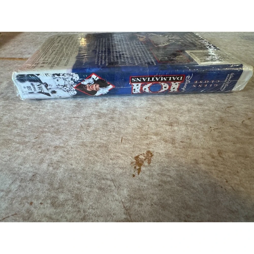 Disney 101 Dalmatians‎ VHS 1997 Glenn Close Cruella Live Action Sealed Vintage